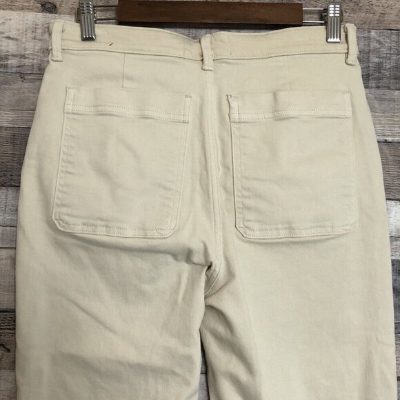 Everlane The Slim Leg Crop Pants Womens 10 Sandstone Stretch - Picture 4 of 10